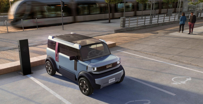 Konceptno vozilo Dacia Hipster - drukčija vizija električne mobilnosti: iznimno pristupačna, krajnje jednostavna i nedvojbeno Dacia!